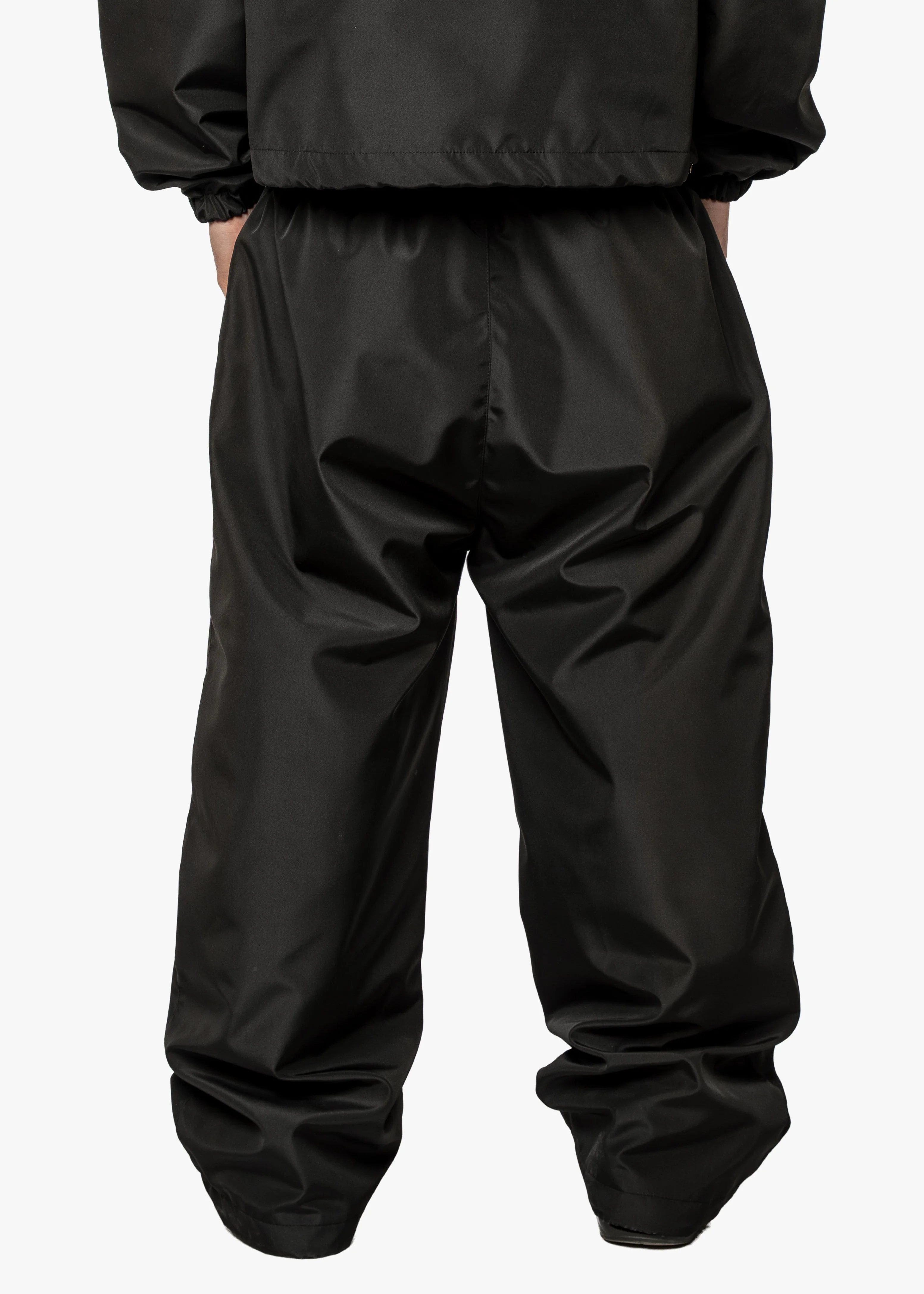 BMS BLACK ON BLACK NYLON JOGGER - Image 3