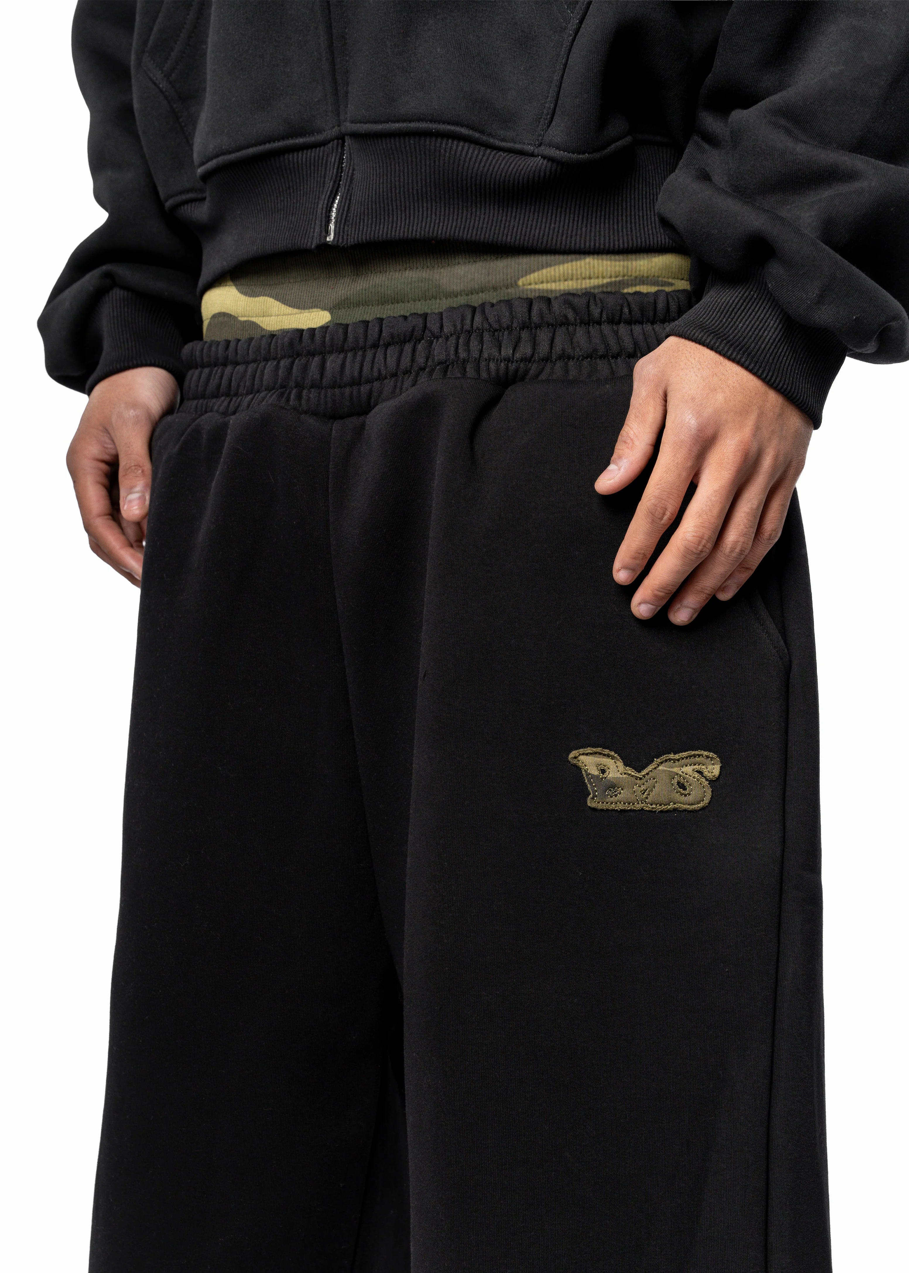 BMS BLACK CAMO SWEATPANTS - Image 4