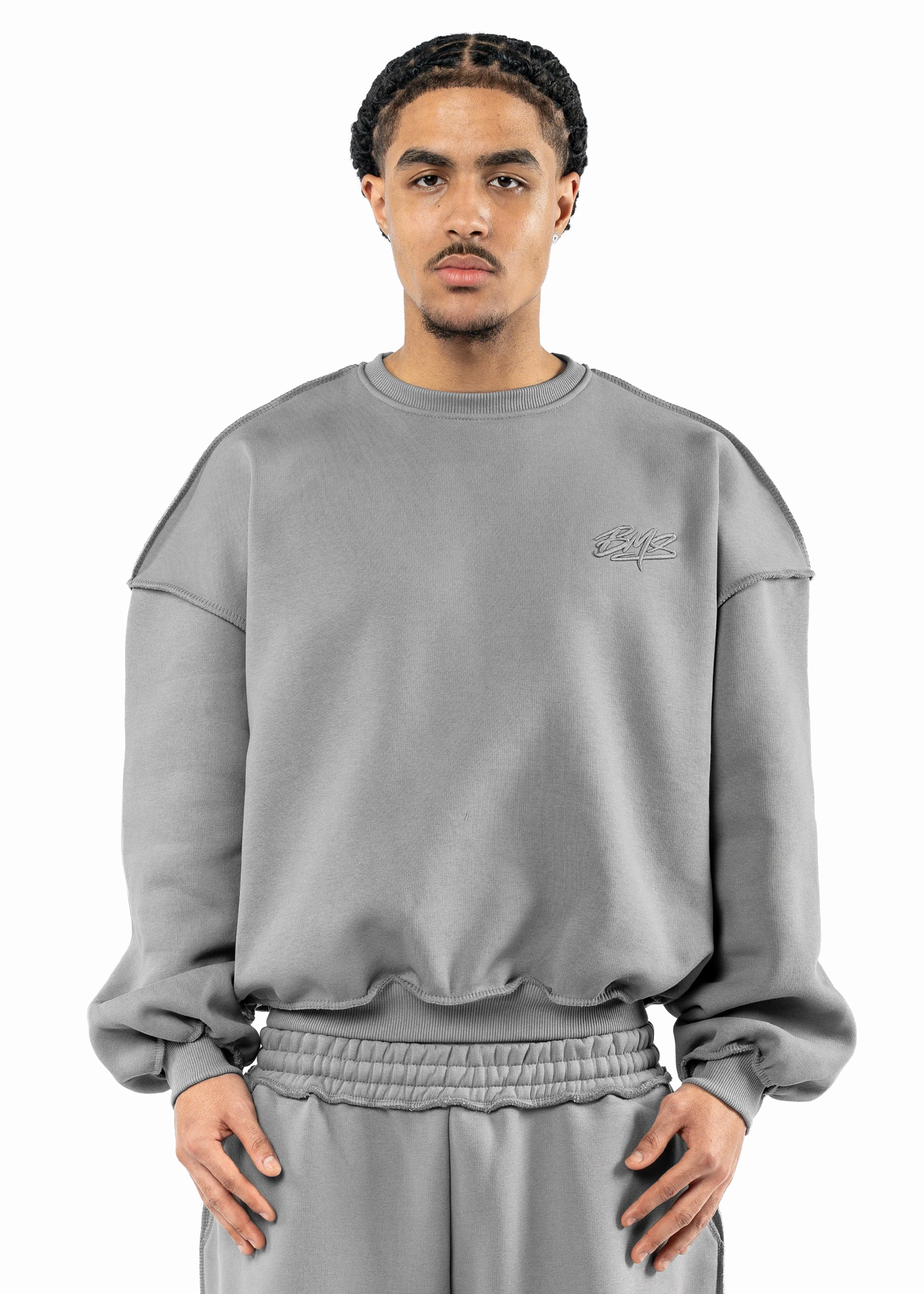BMS COZY GREY SWEATER