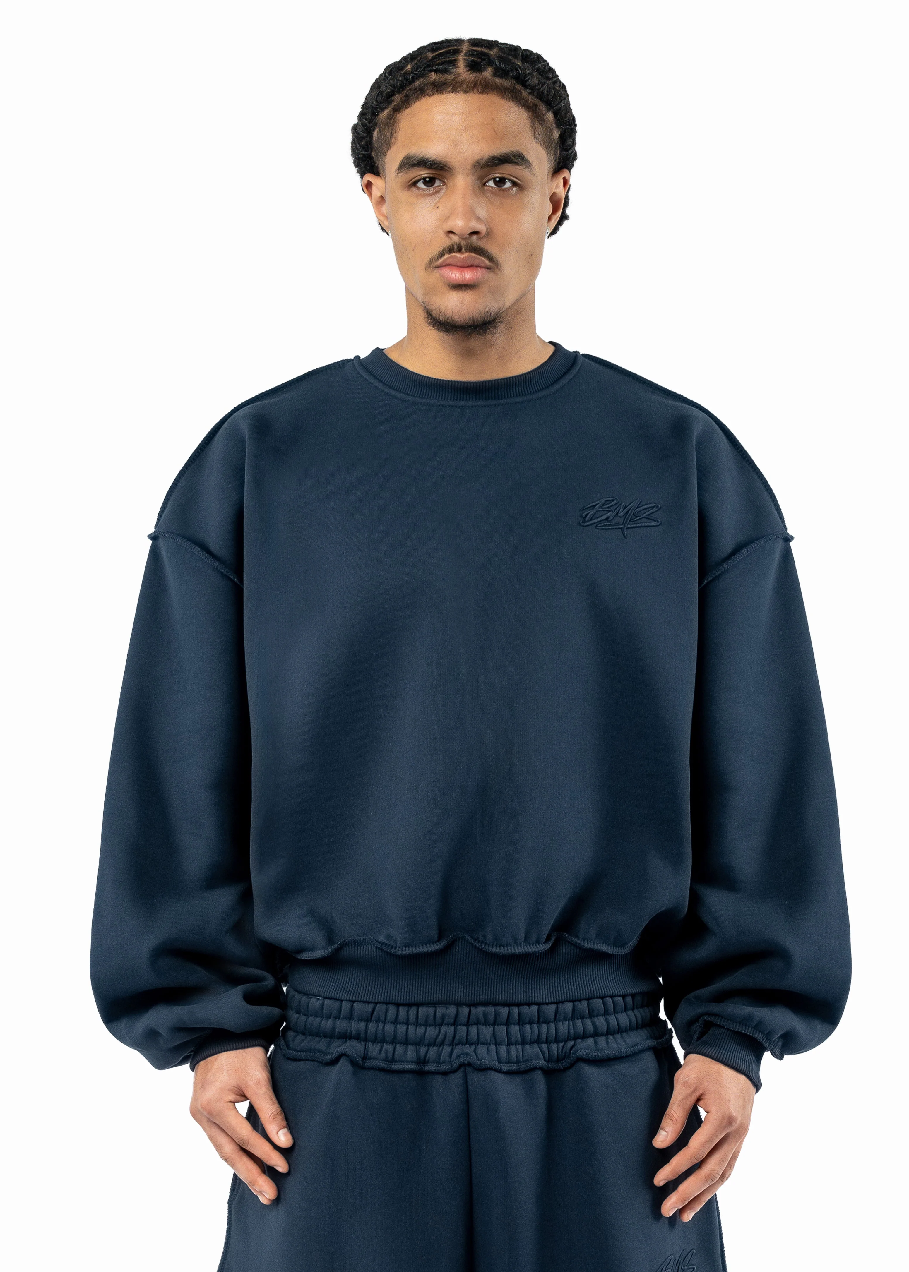 BMS COZY NAVY SWEATER