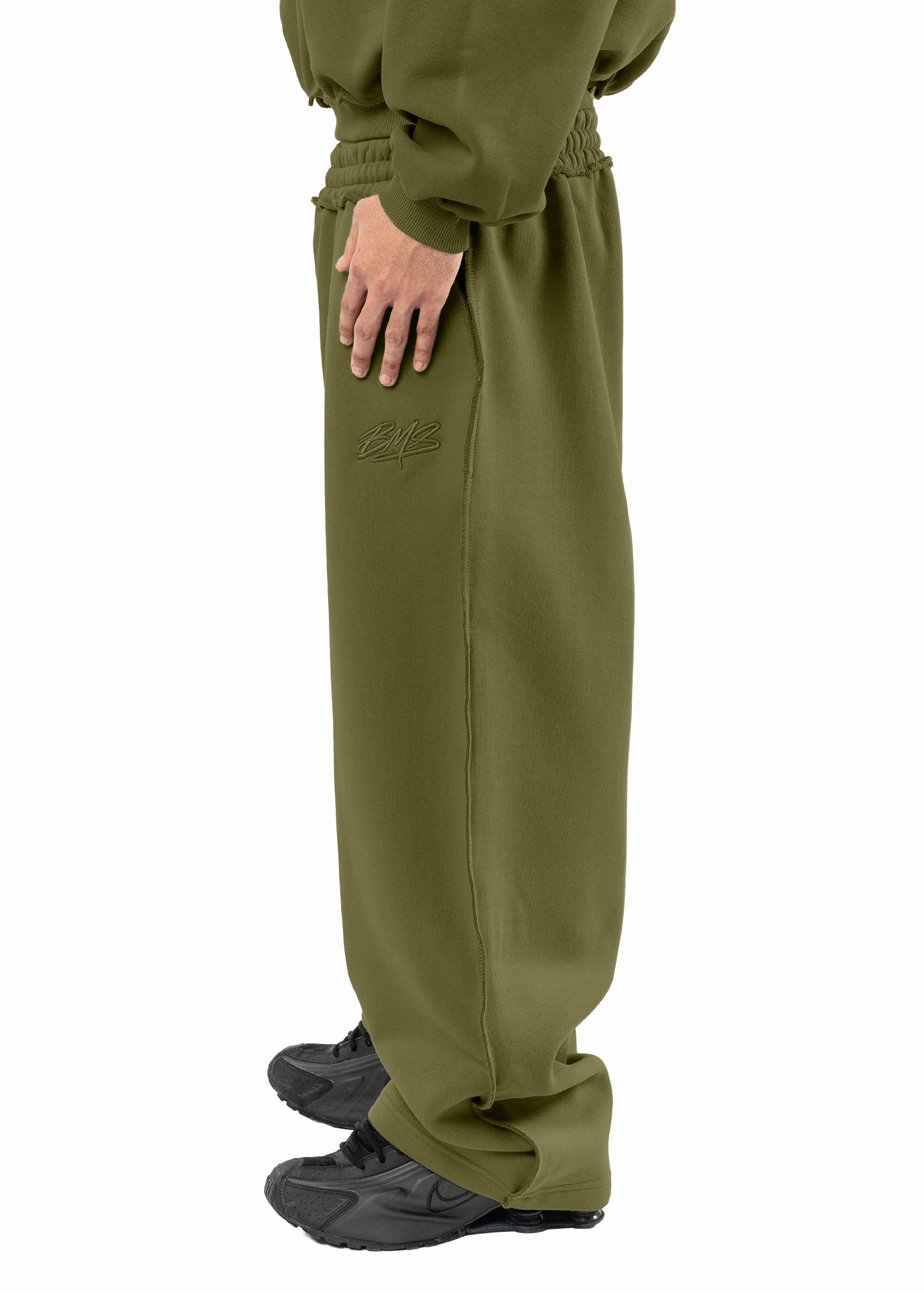 BMS COZY OLIVE SWEATPANT - Image 2