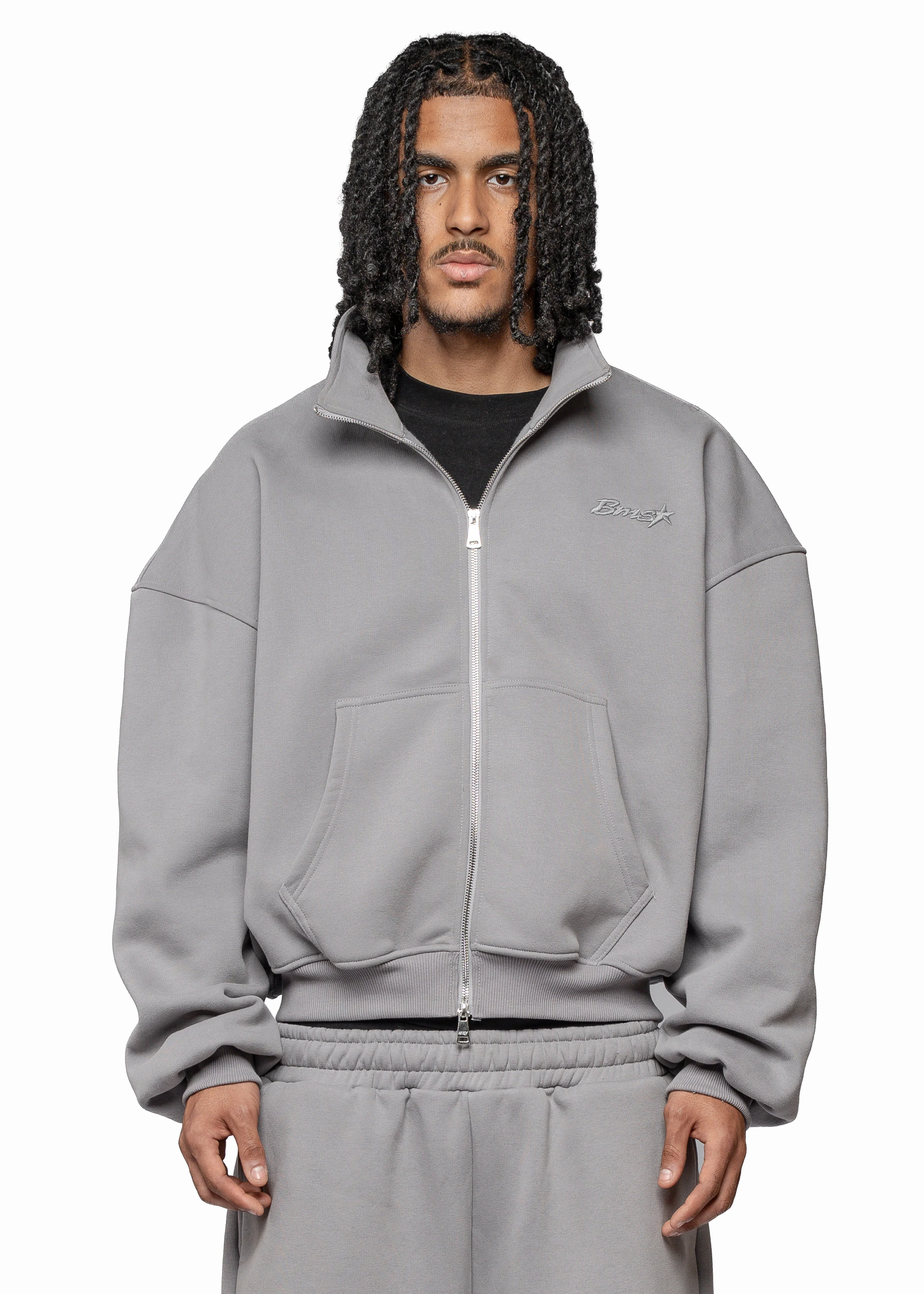 BMS GREYSTAR ZIP HOODIE
