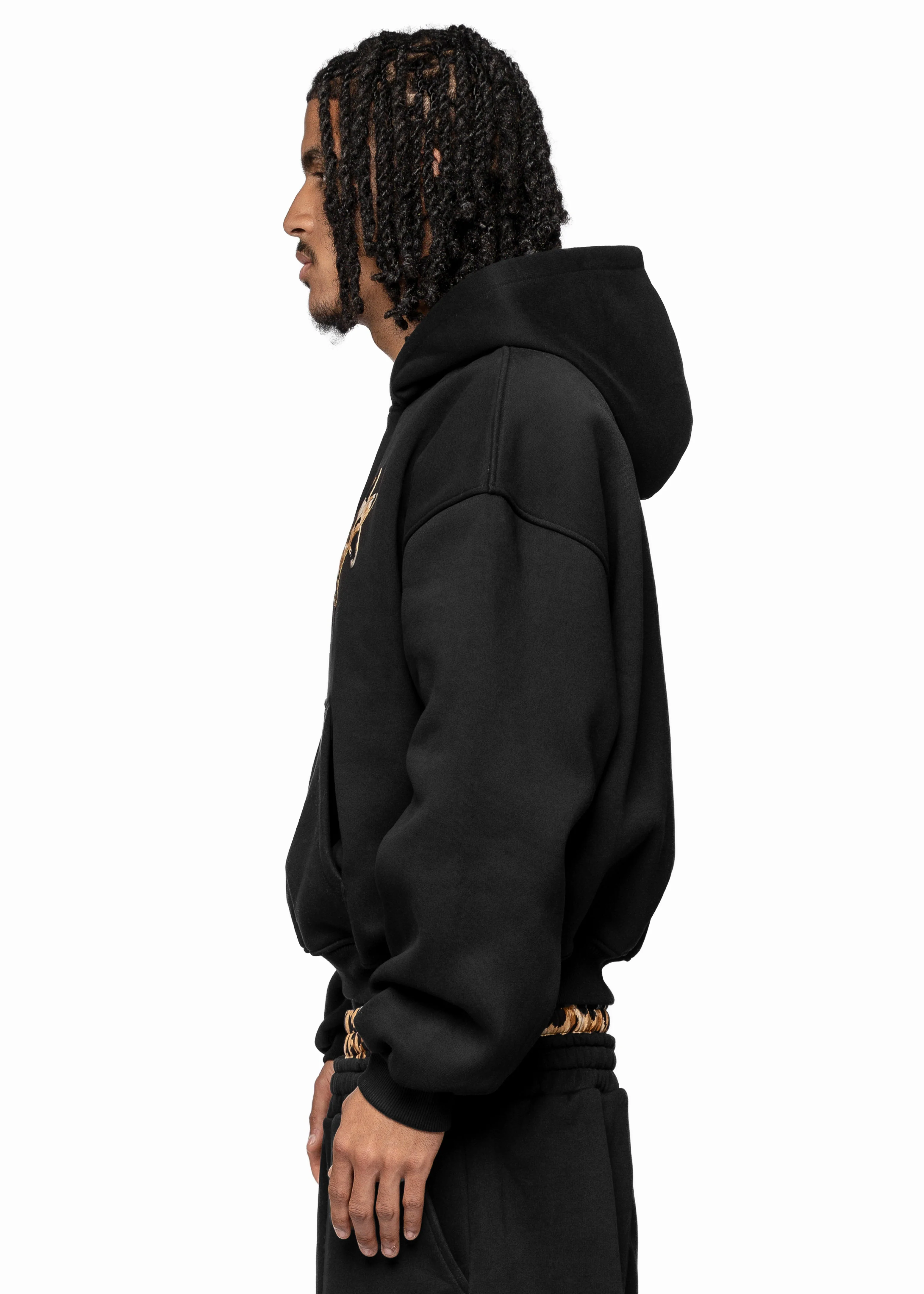 BMS LEO BLACK HOODIE - Image 2