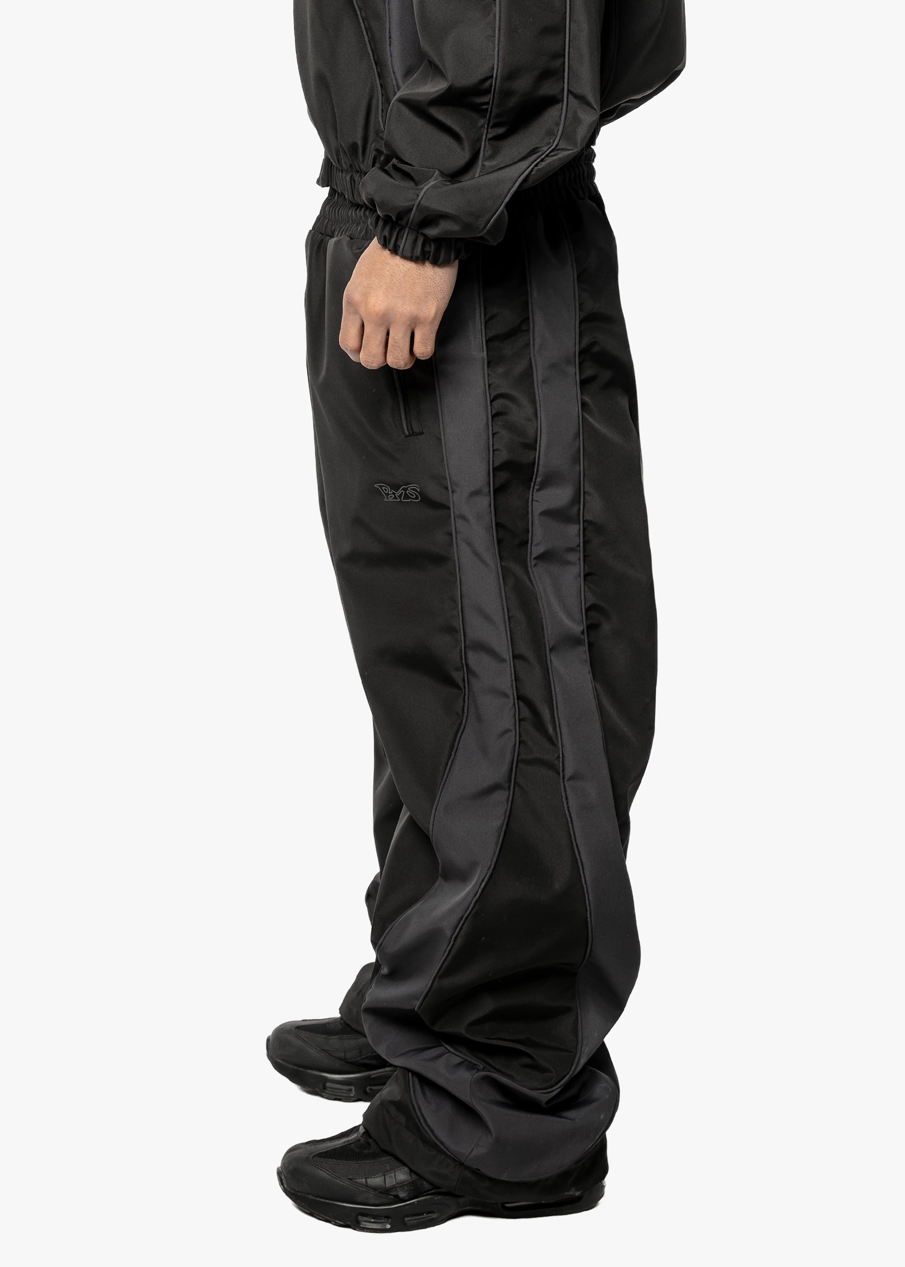 BMS BLACK NYLON JOGGER - Image 3