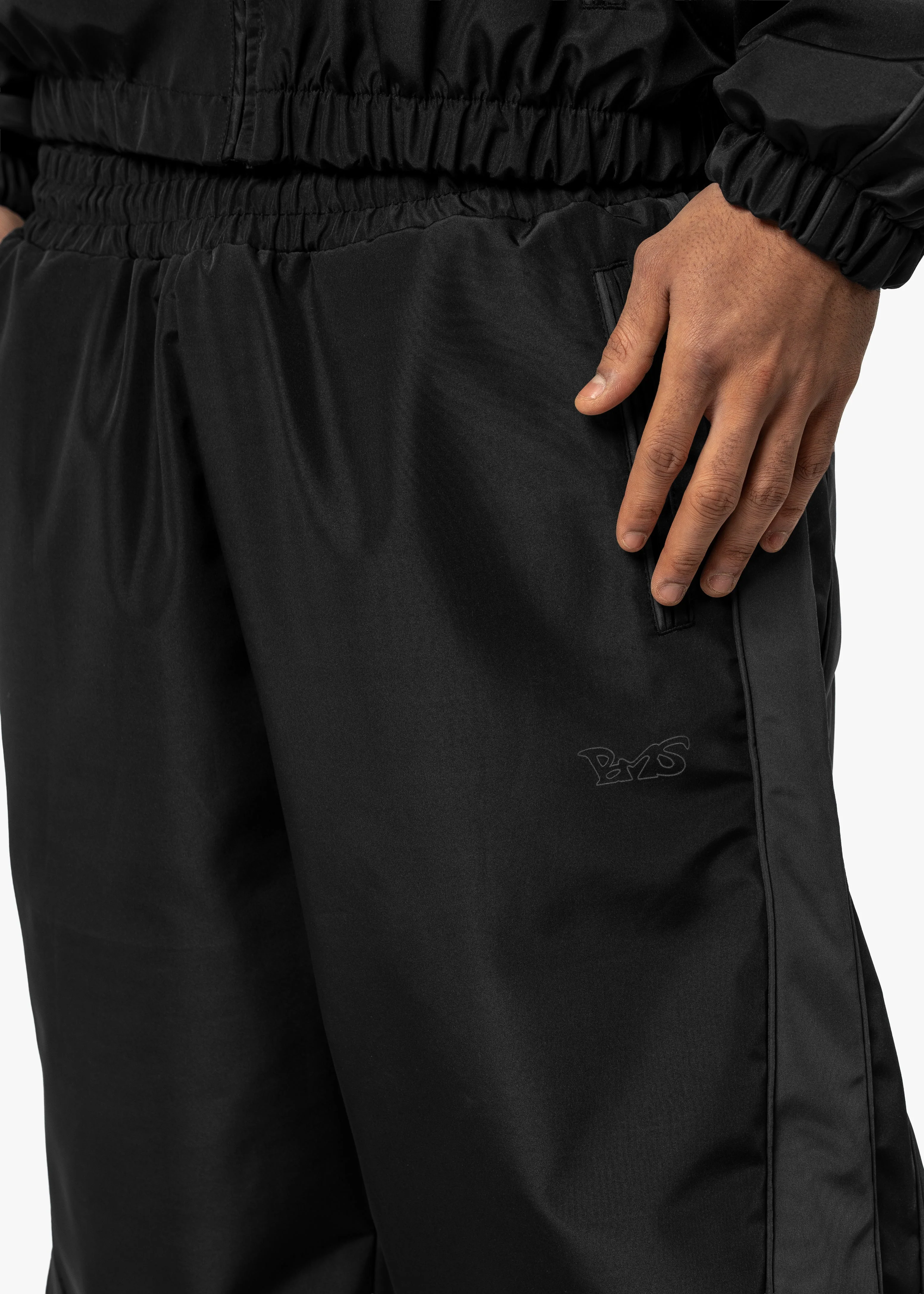 BMS BLACK NYLON JOGGER - Image 4