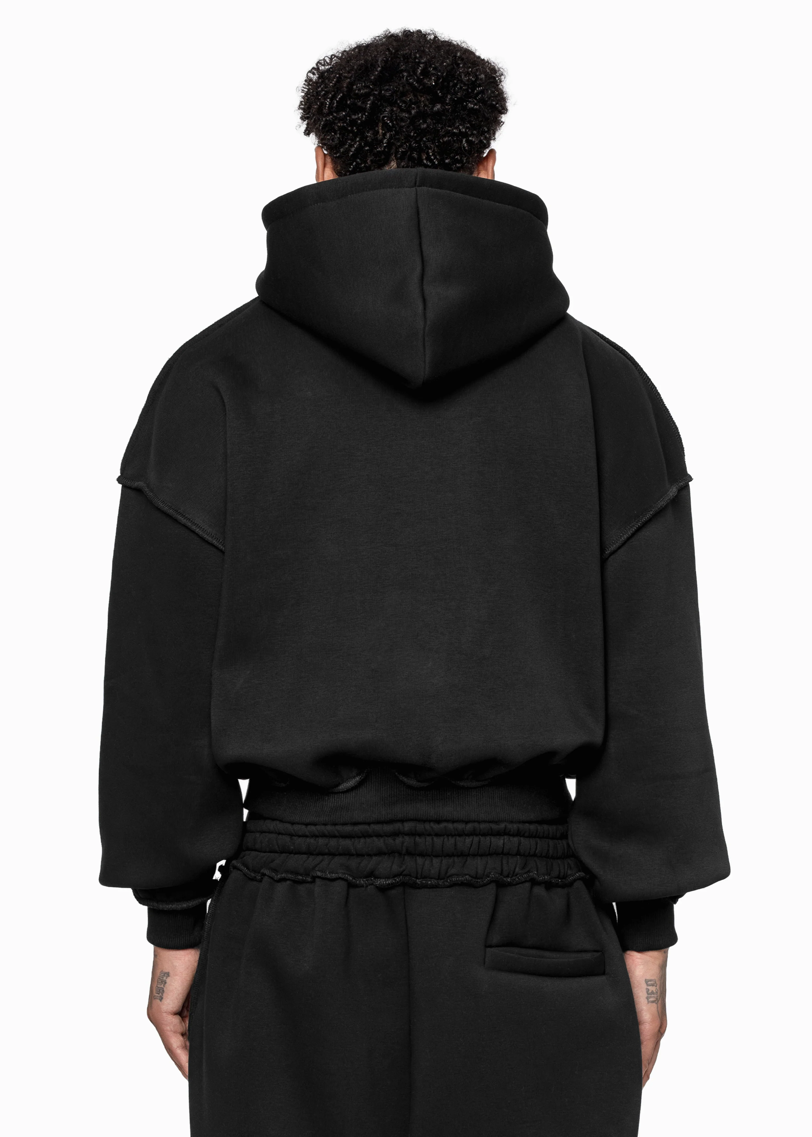 BMS PATCH BLACK HOODIE - Image 3