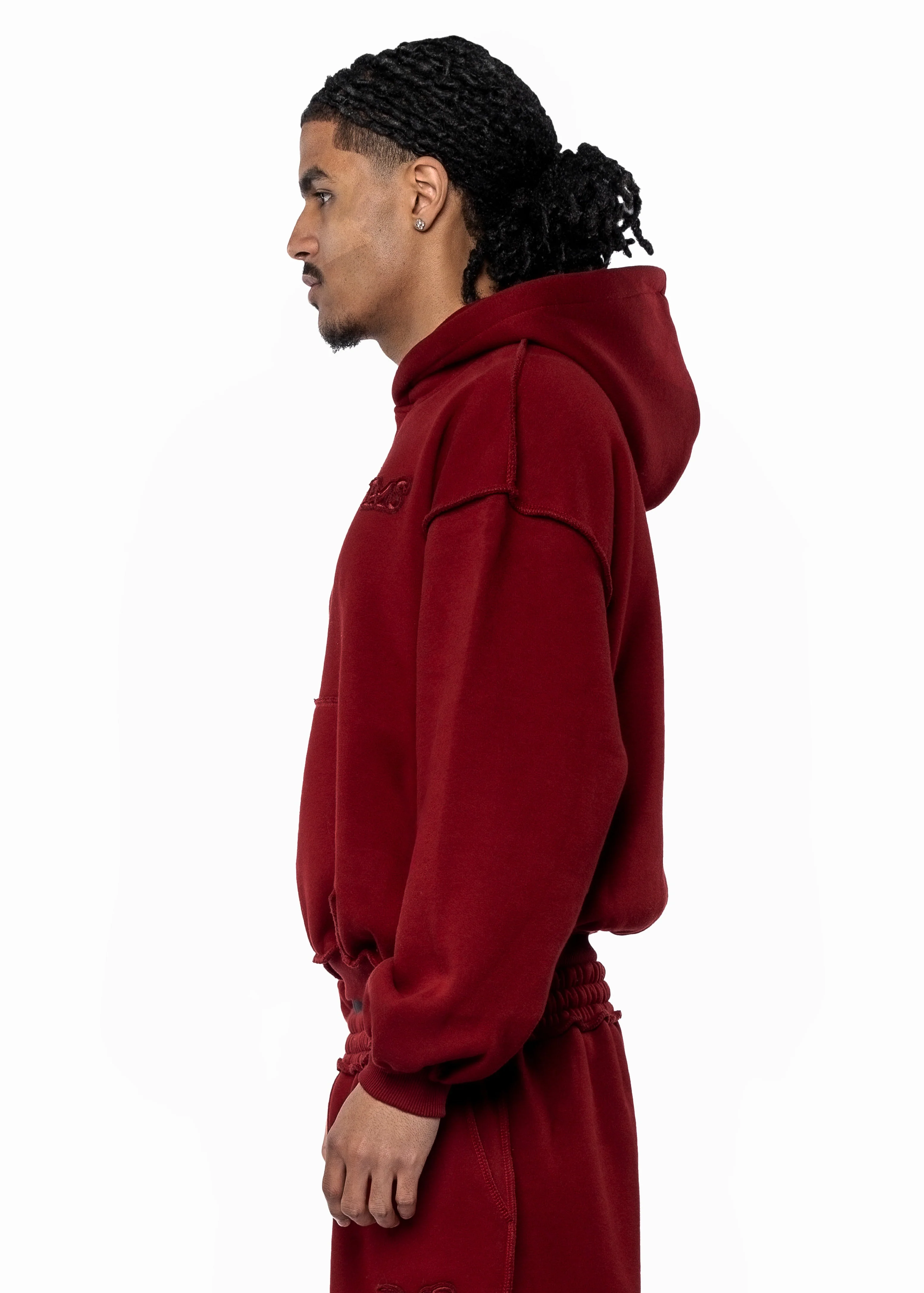 BMS PATCH BORDEAUX HOODIE - Image 2