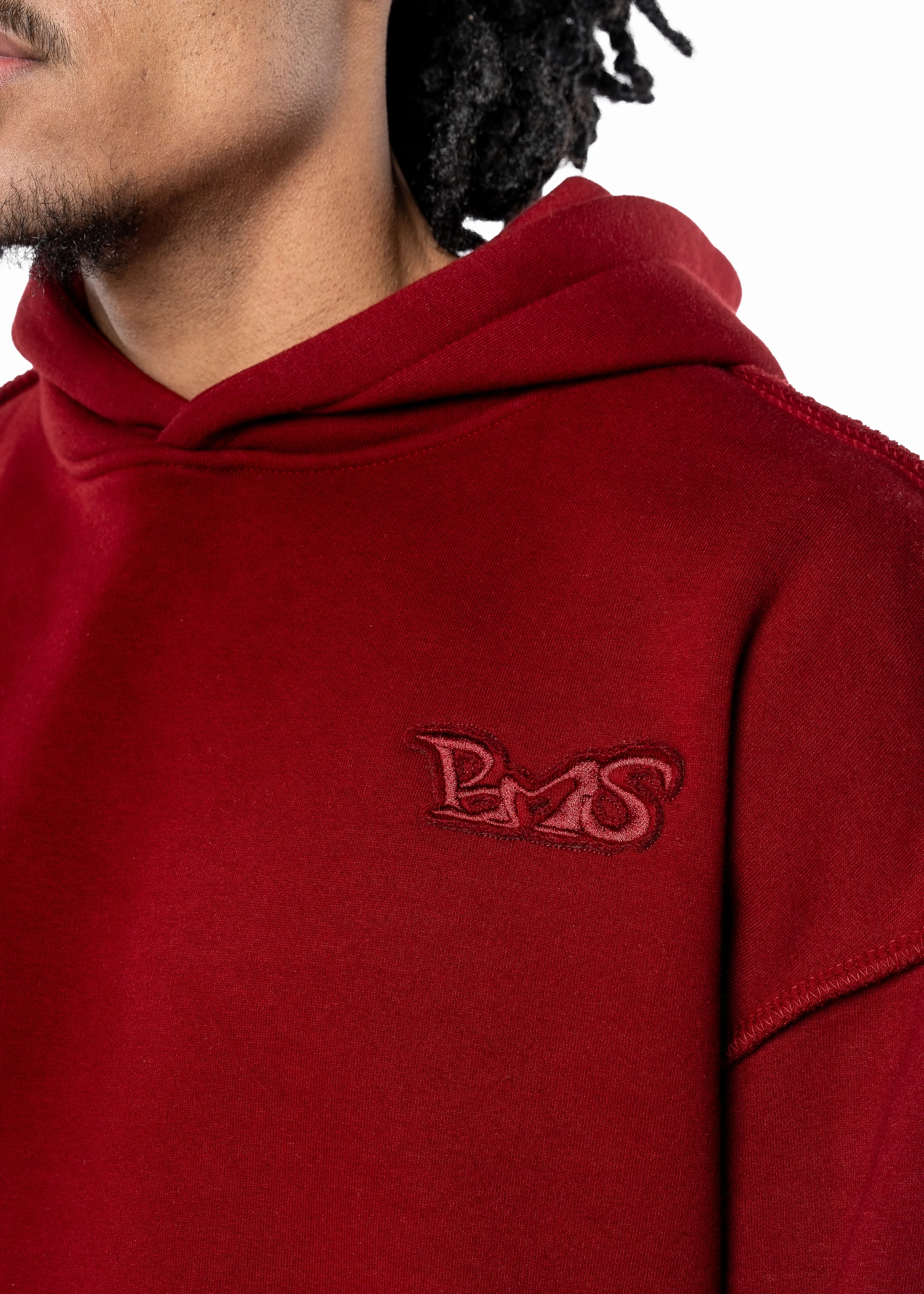 BMS PATCH BORDEAUX HOODIE - Image 4