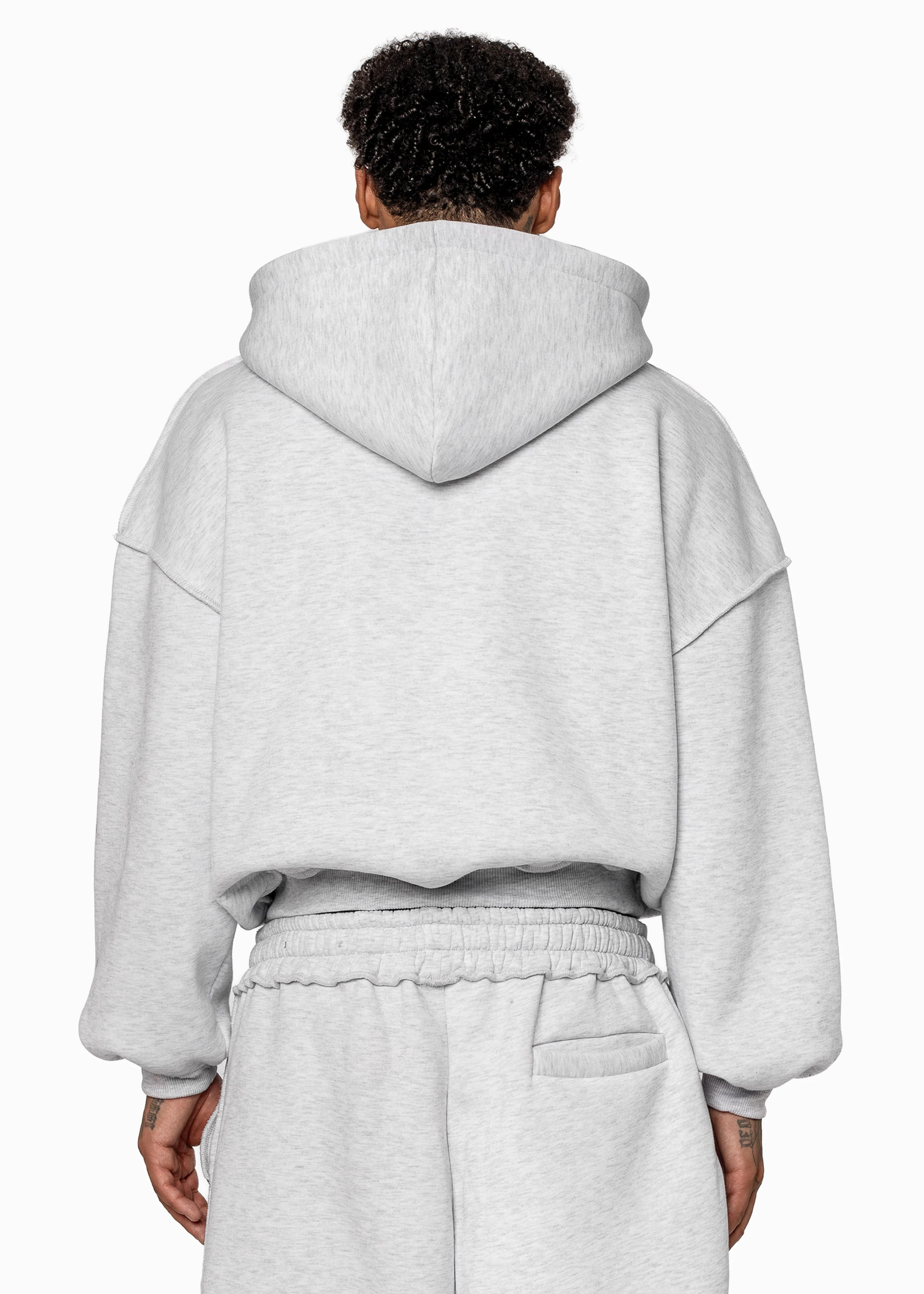 BMS PATCH GREY HOODIE - Image 3