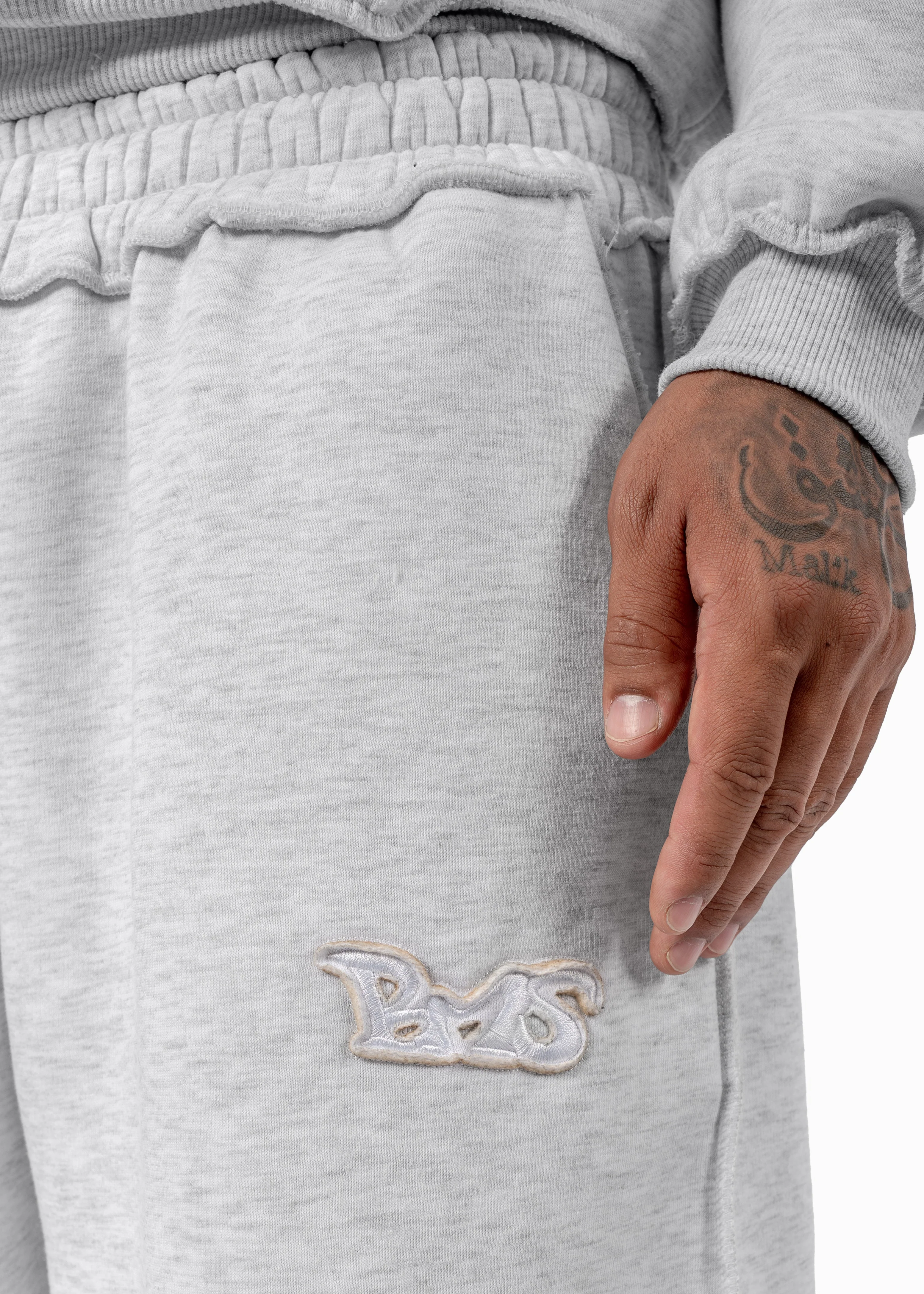 BMS PATCH GREY JOGGER - Image 4