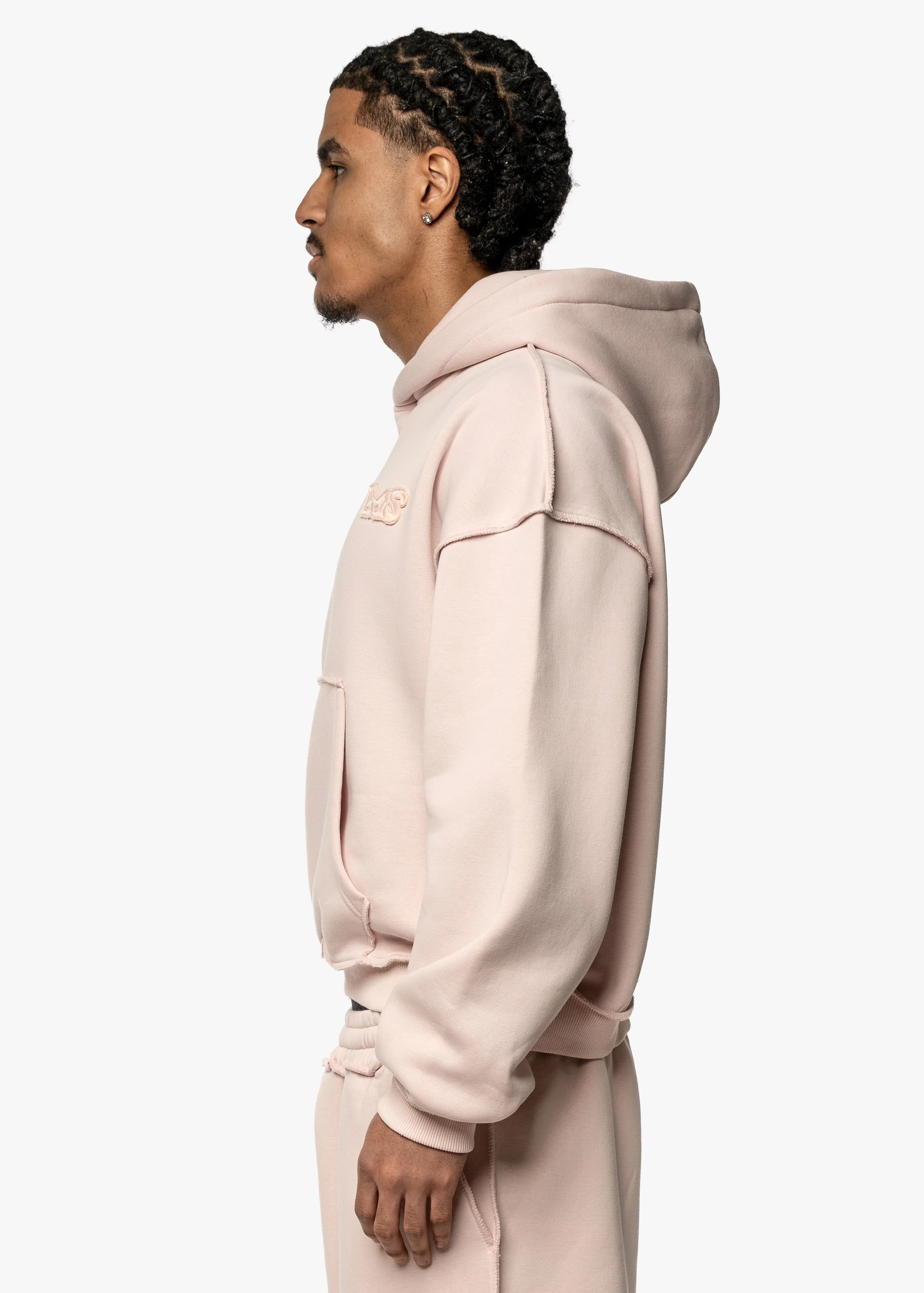 BMS PATCH - BABY PINK HOODIE - Image 2