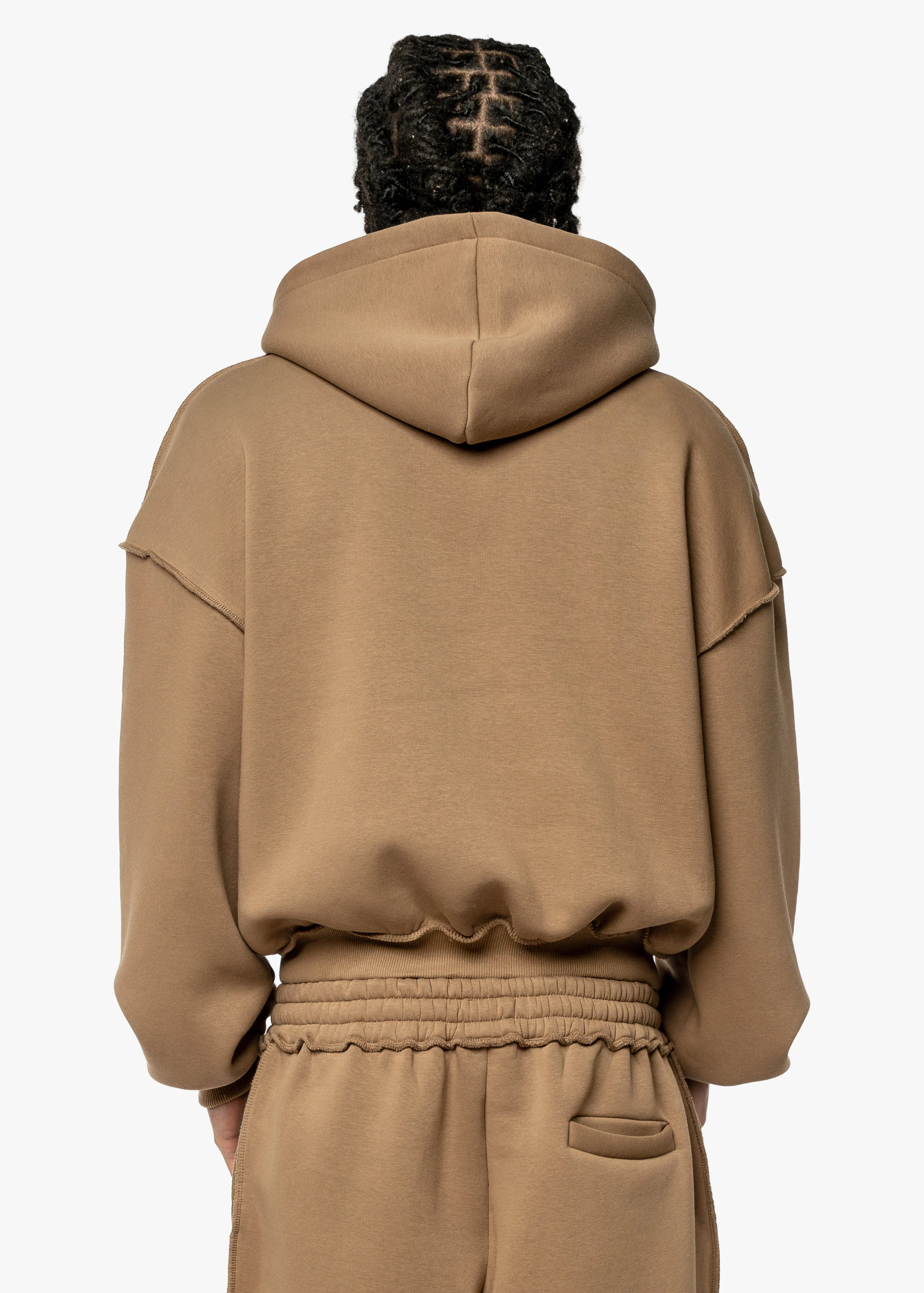 BMS PATCH - DARK BEIGE HOODIE - Image 3