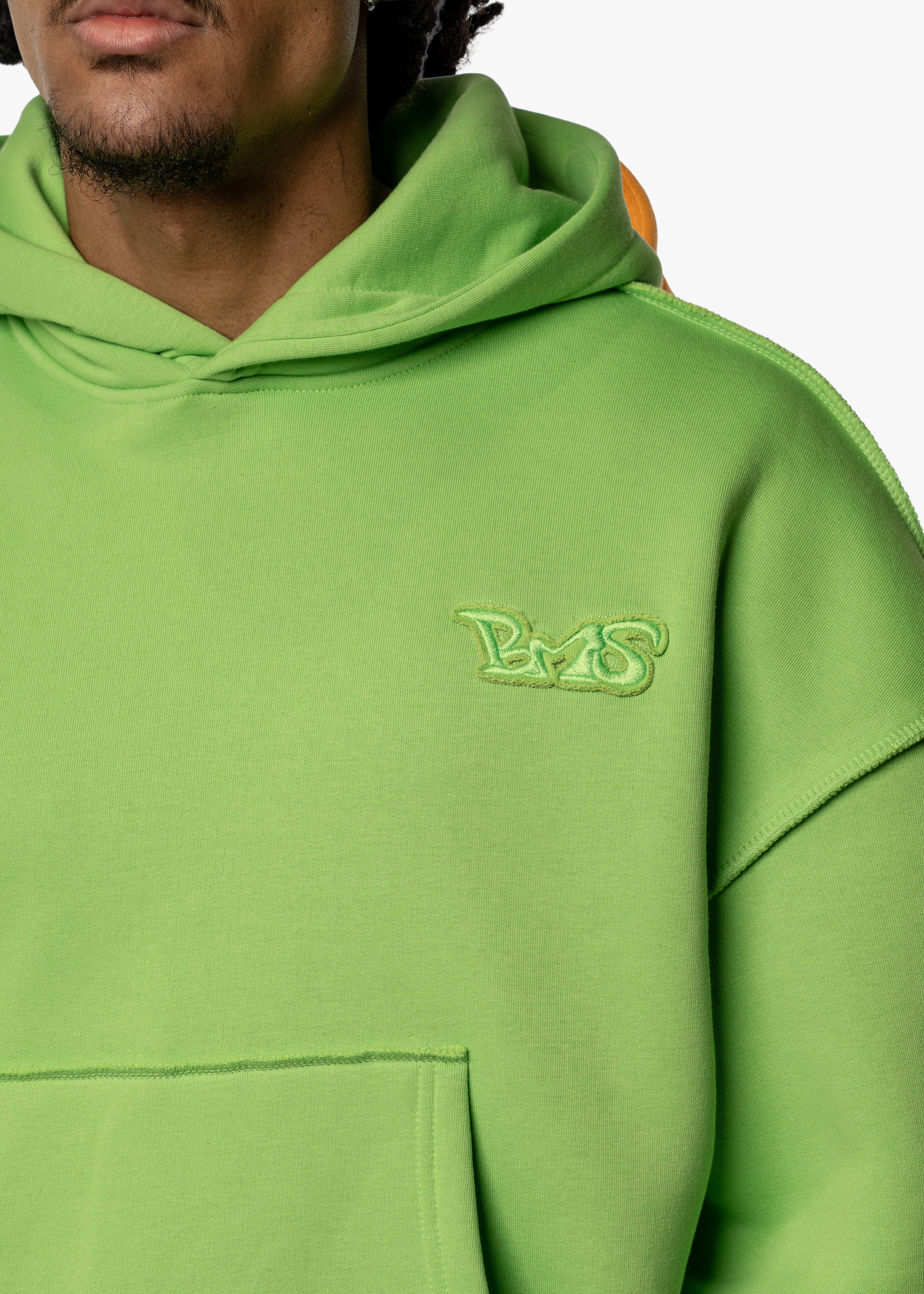 BMS PATCH - TOXIC GREEN HOODIE - Image 4