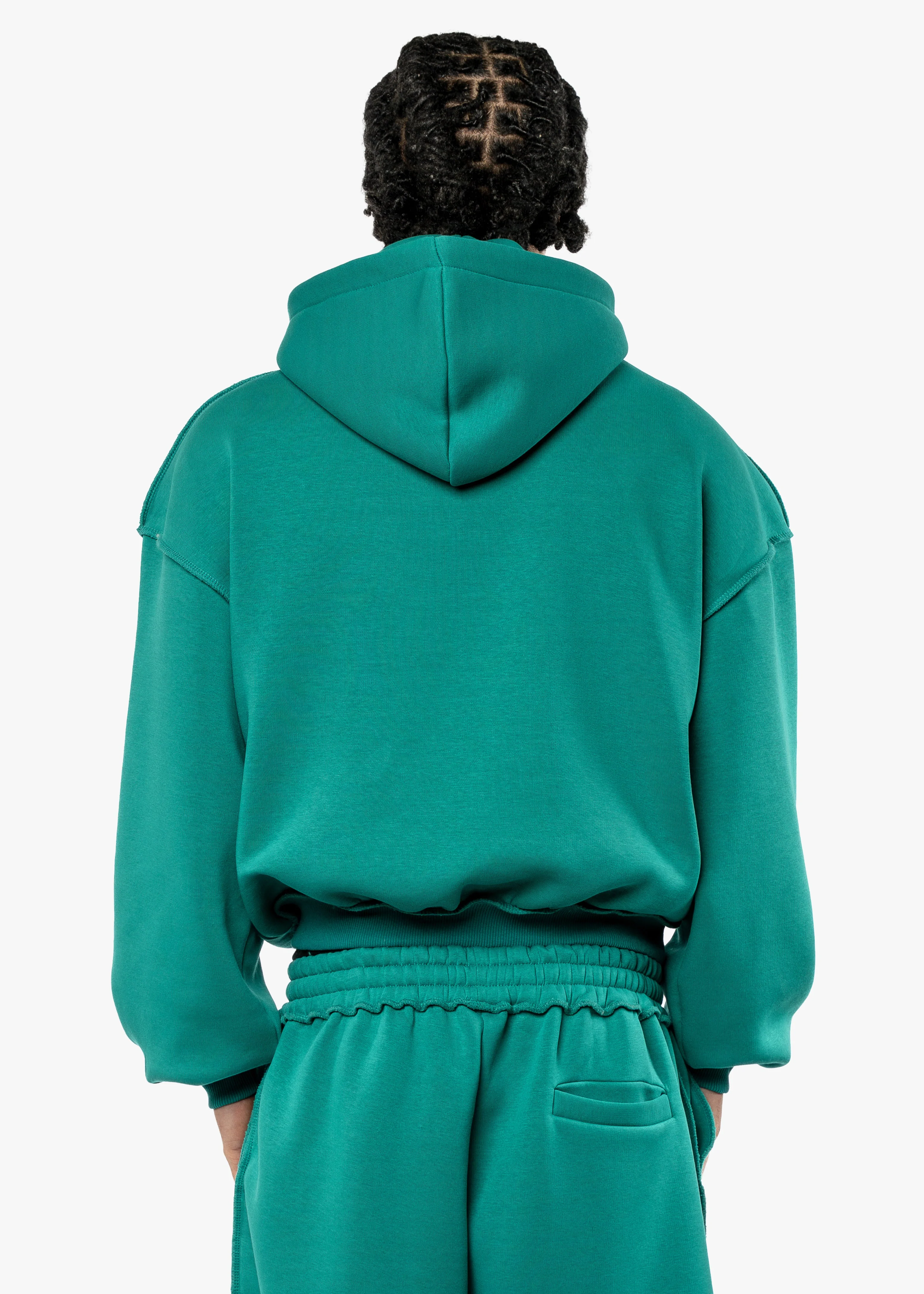 BMS PATCH - BENETTON GREEN HOODIE - Image 3