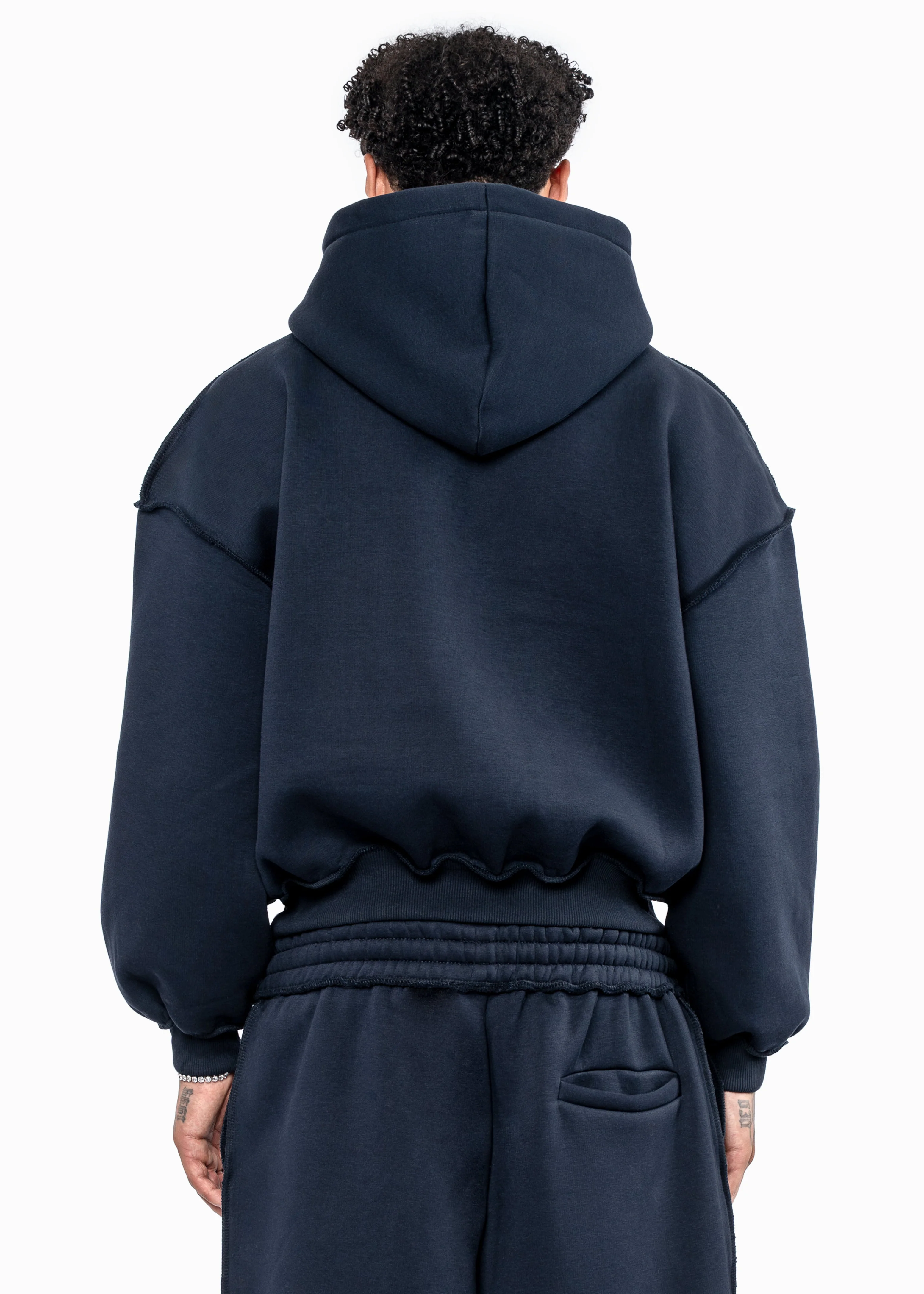BMS PATCH NAVY HOODIE - Image 4