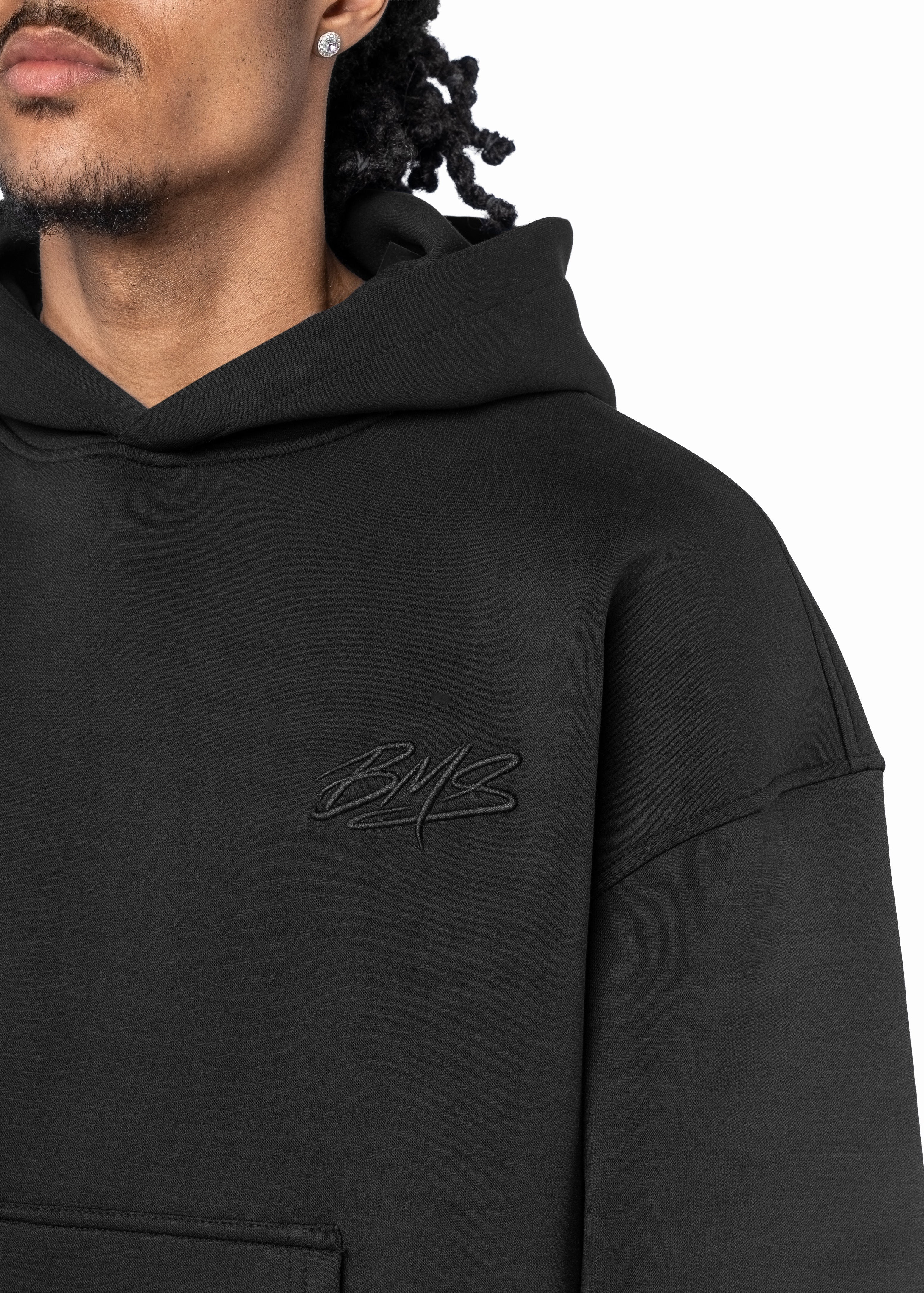 BMS SCUBA HOODIE - BLACK - Image 4