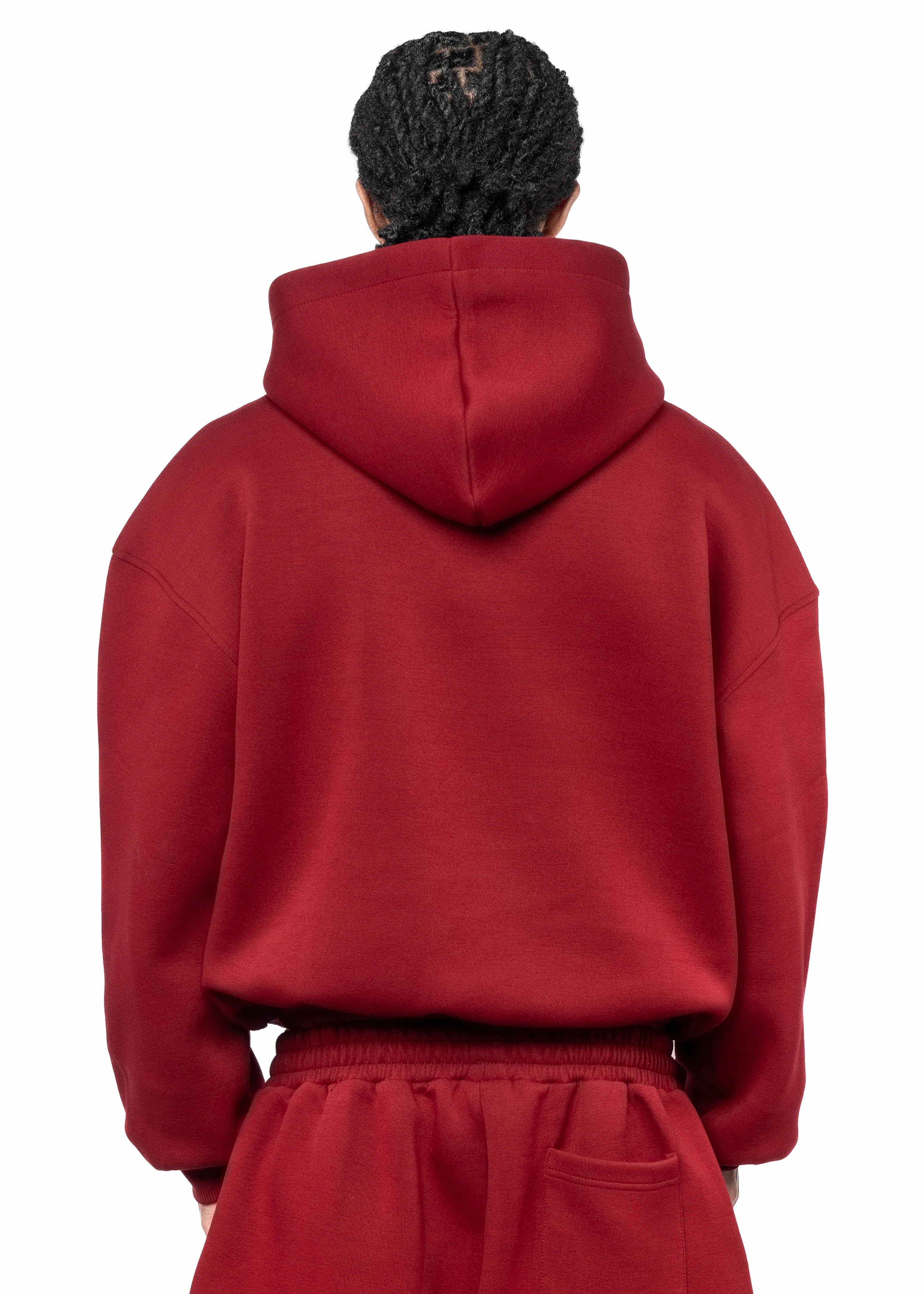 BMS SCUBA HOODIE - BORDEAUX - Image 3
