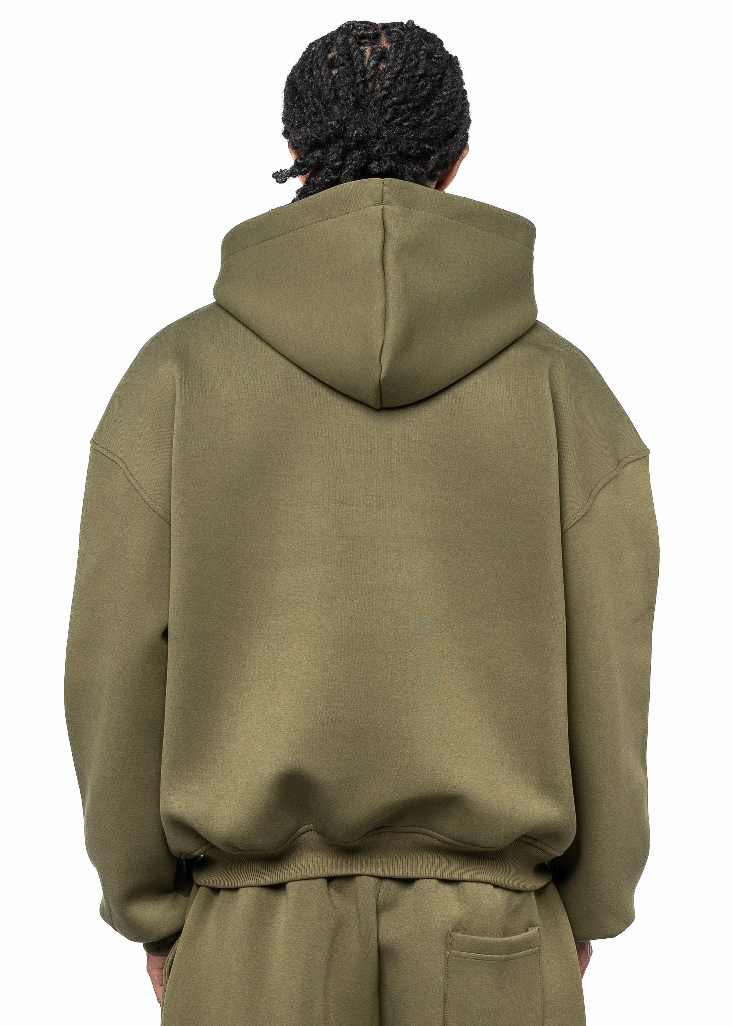 BMS SCUBA HOODIE - OLIVE - Image 3