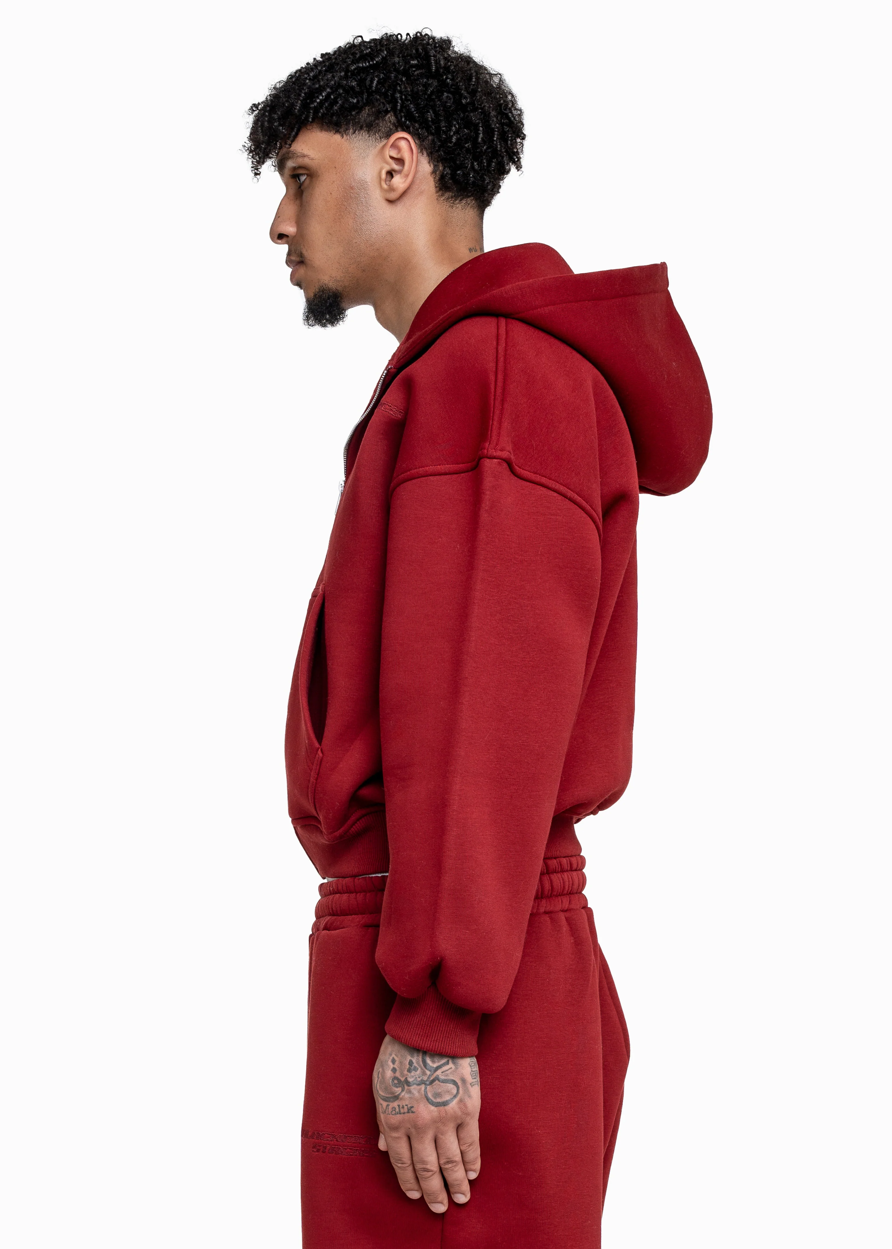Bordeaux Zip Hoodie - Image 3