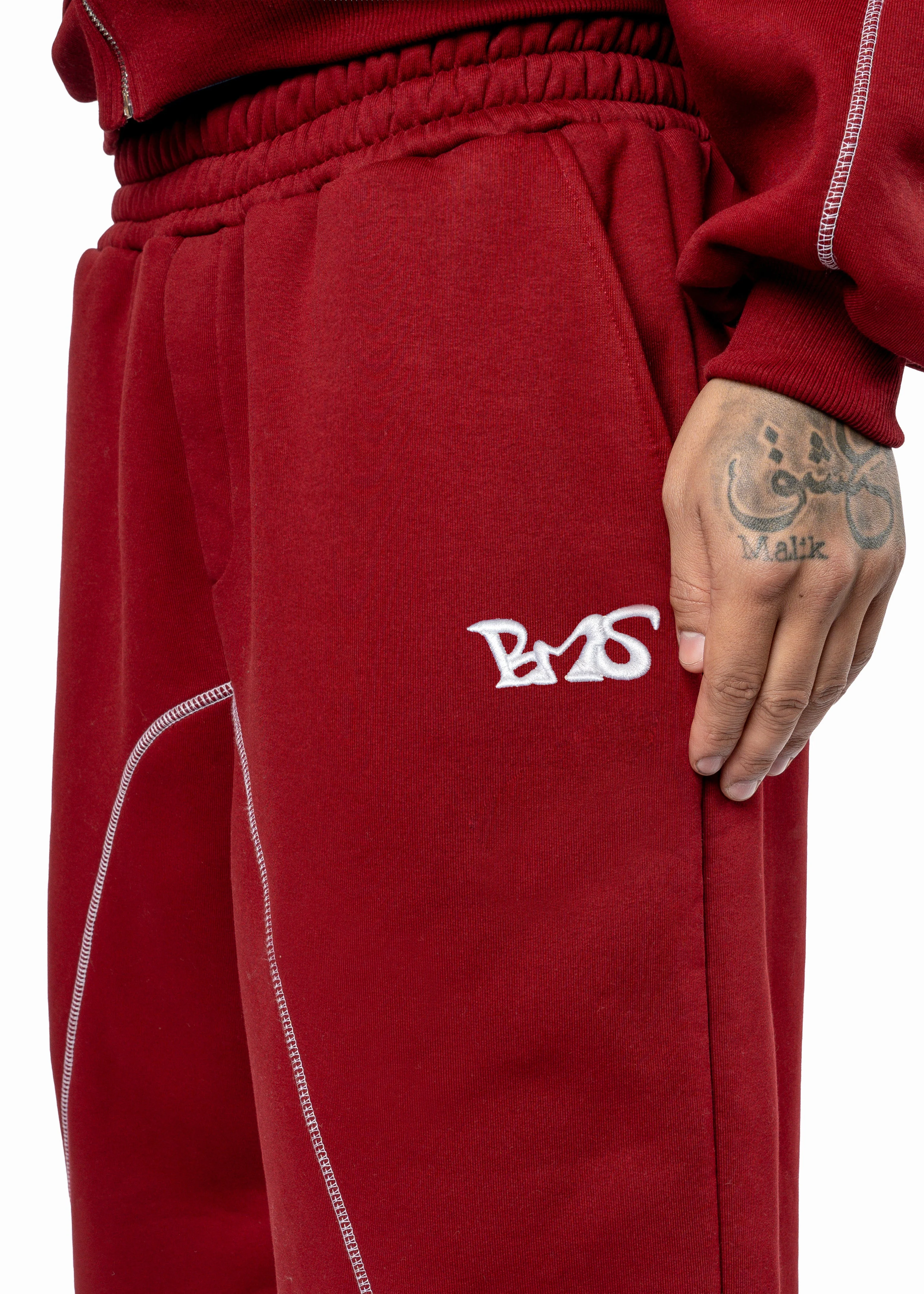 GREY LINE RED JOGGER - Image 4