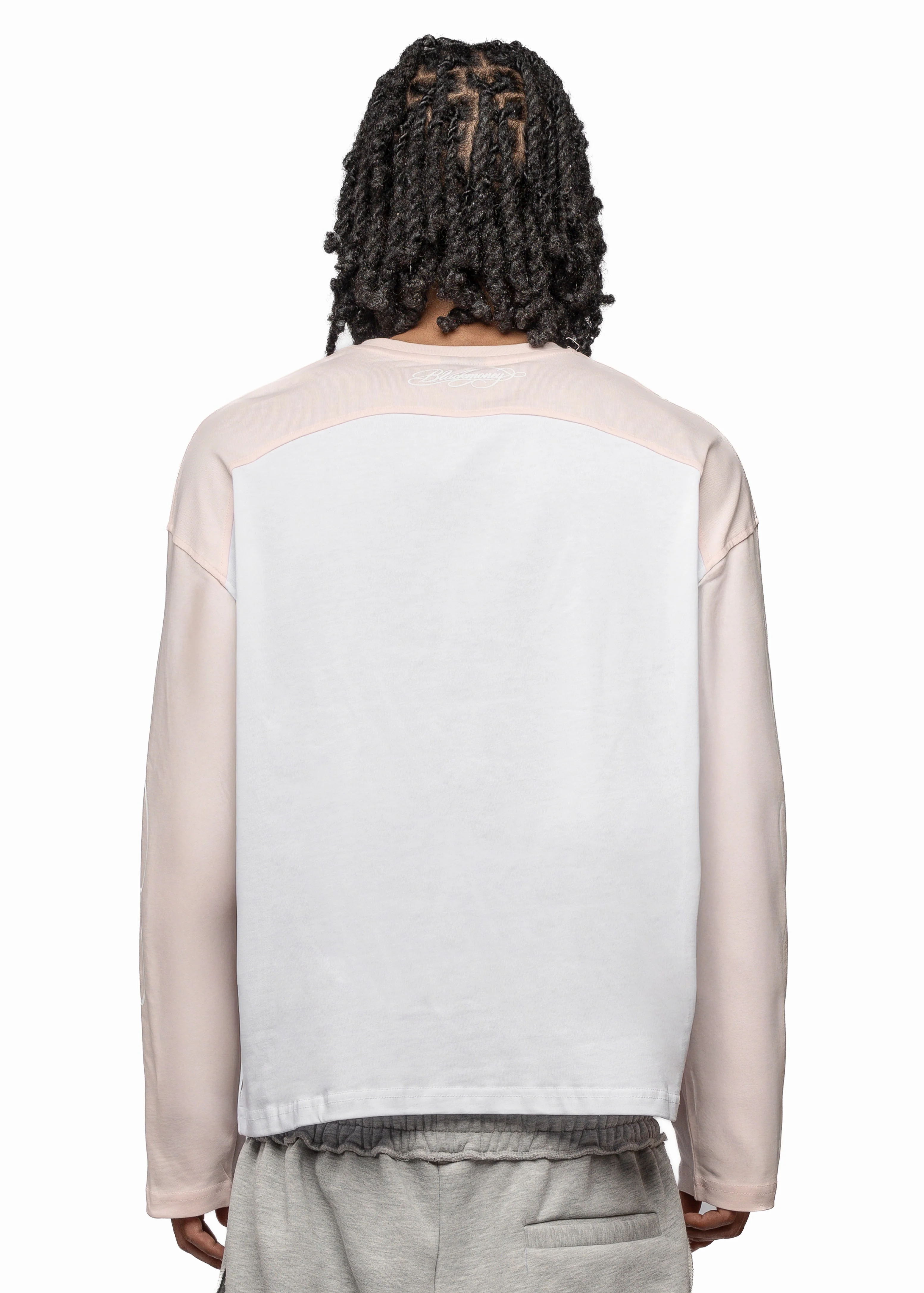 SCRIPT RAGLAN LONGSLEEVE - BABY PINK - Image 3