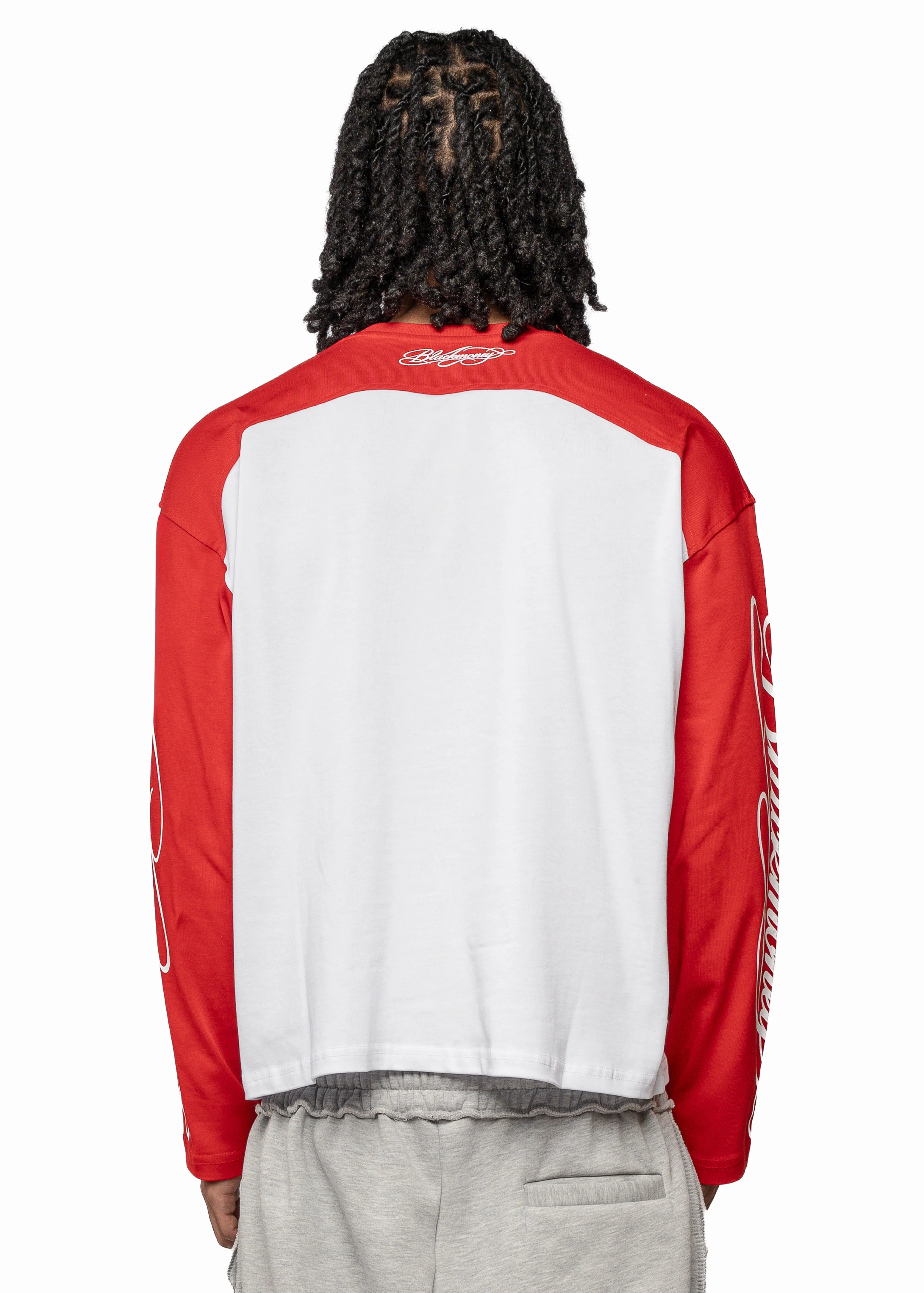 SCRIPT RAGLAN LONGSLEEVE - BORDEAUX - Image 3