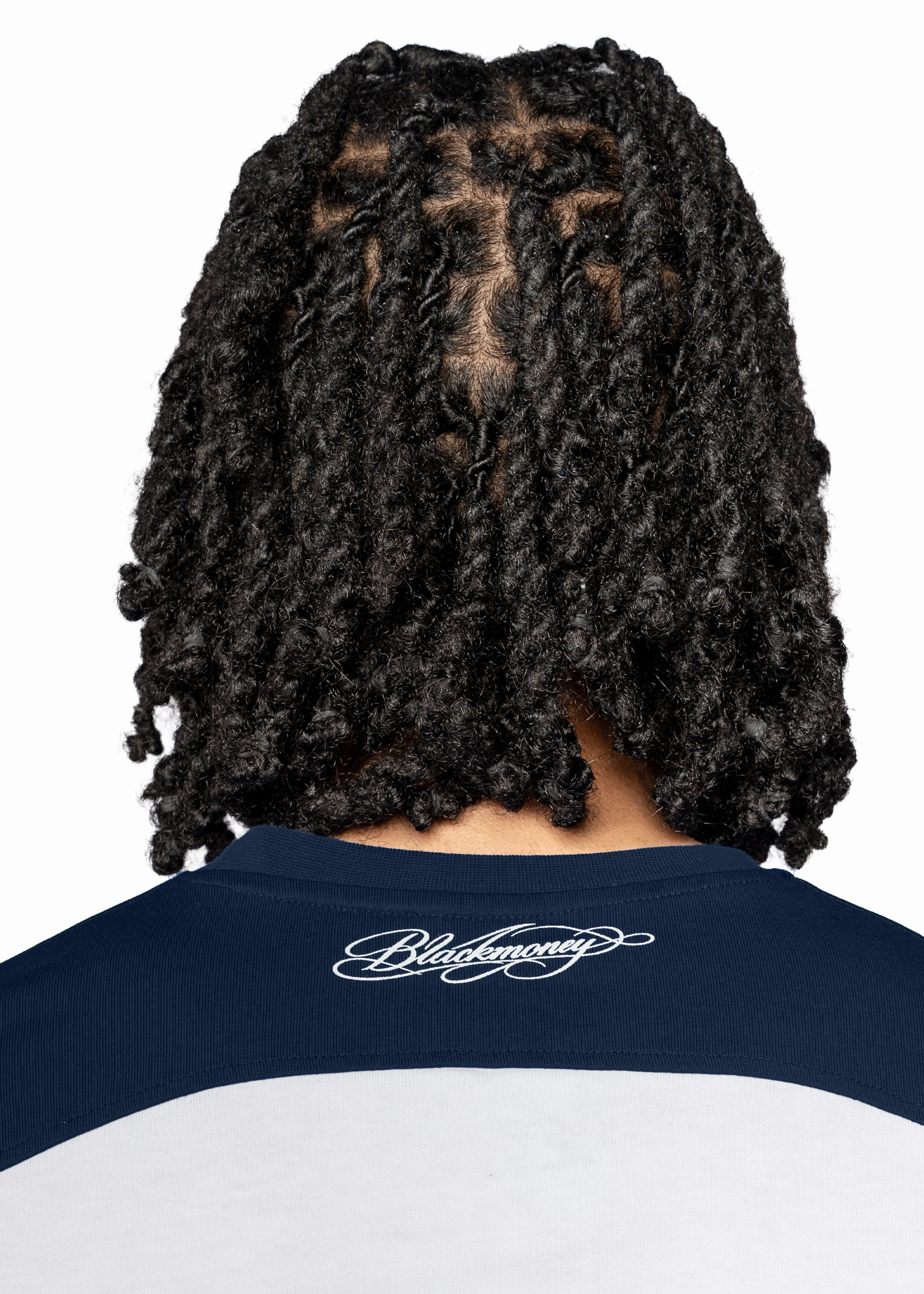 SCRIPT RAGLAN LONGSLEEVE - NAVY - Image 5