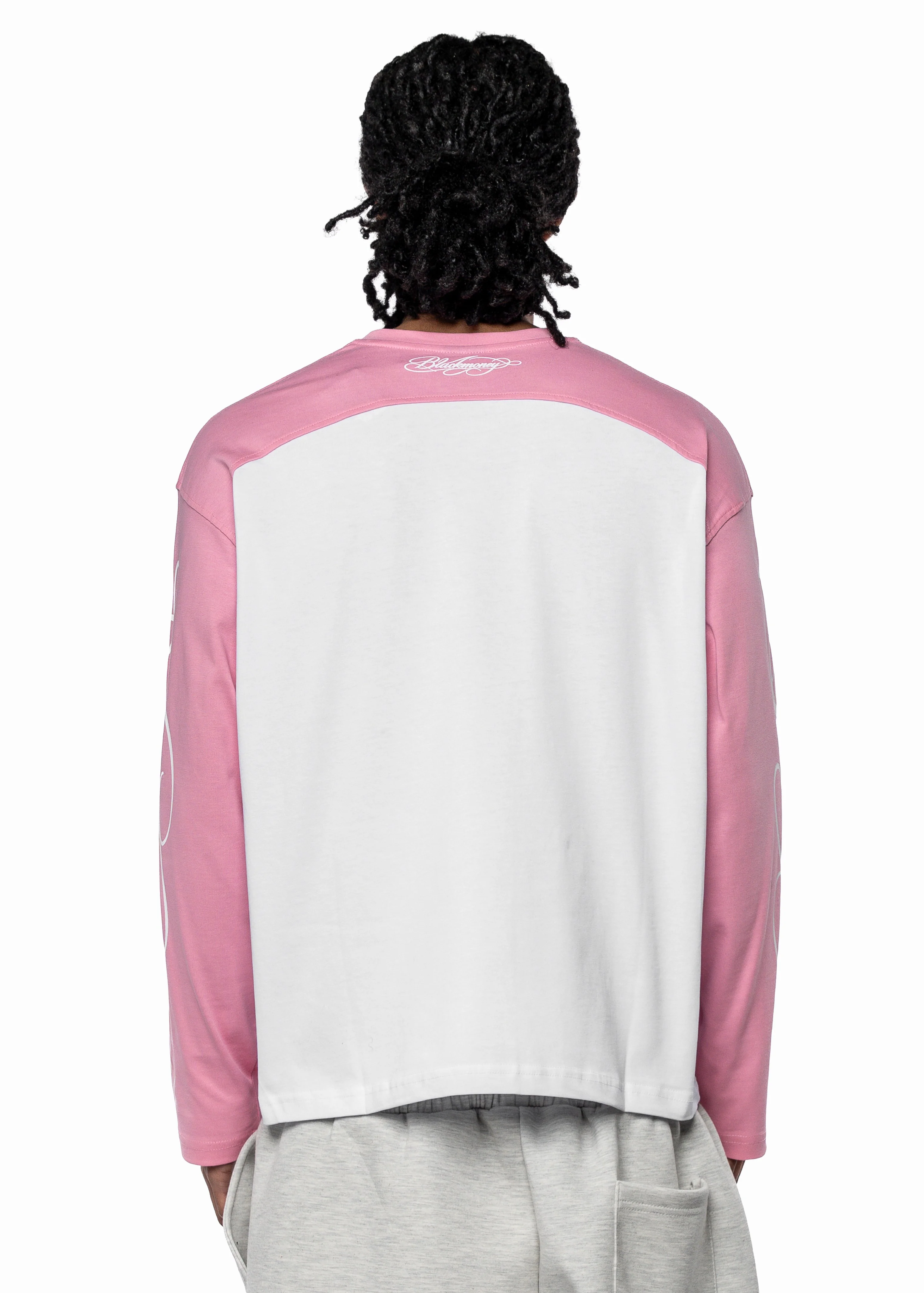 SCRIPT RAGLAN LONGSLEEVE PINK - Image 3